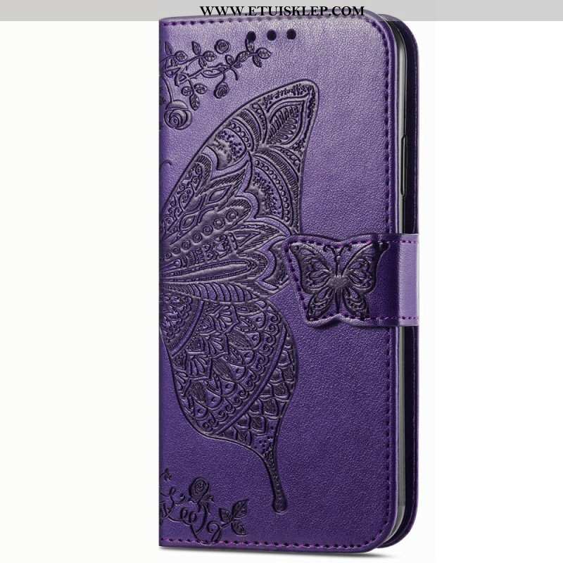 Etui Folio do Vivo Y16 Barokowy Motyl